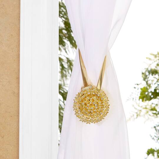 Simplify Gold Magnetic Curtain Tie Back